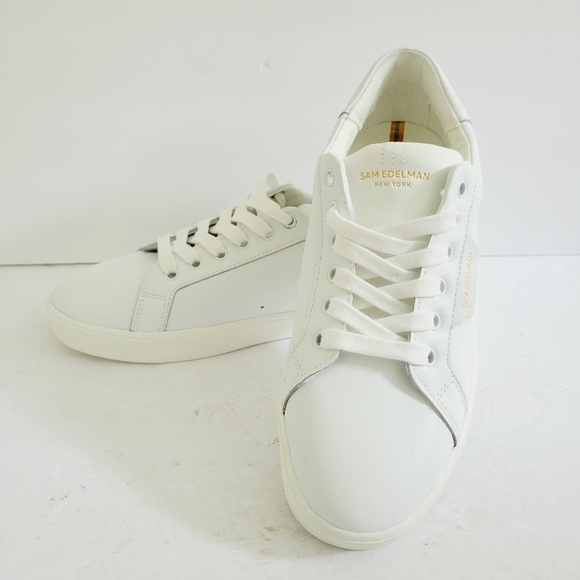 New Sam Edelman Ethyl Sneaker in Bright White,Size 10,5 - Picture 1 of 6